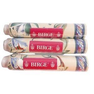 Birge Pre Cut Prepasted Decorative‎ Floral Wallpaper Borders Set of 3 Rolls
